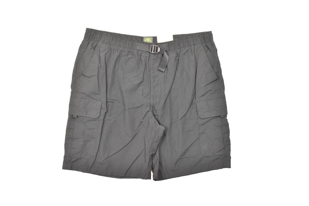 Timberland Men's Size 2XL Black Belted Cargo Utility Hiking Shorts Water Resista